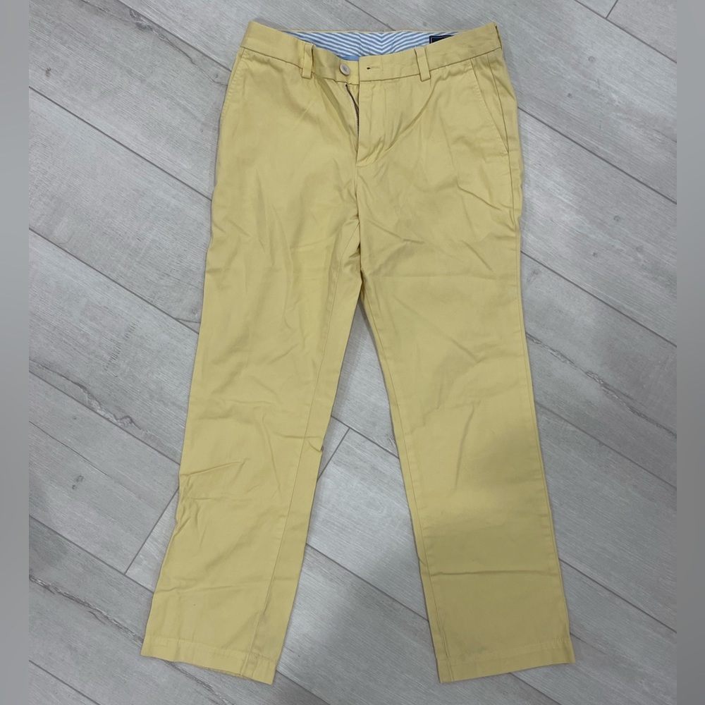 Yellow Vineyard Vines Slim Fit Breaker Pant size 30x30